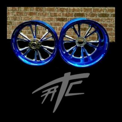NINJA 360 FAT TIRE CANDYBLUE CONTRAST VANDETTA WHEELS 06-11 NINJA 360 FAT TIRE CANDYBLUE CONTRAST VANDETTA WHEELS 06-11