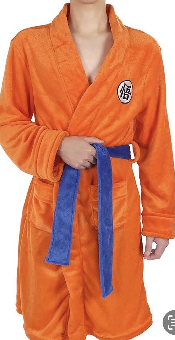 Juegos con disfraces Dragon Ball Z franela bata de baño cálida ropa de dormir anime para hombres pequeña NUEVA IP