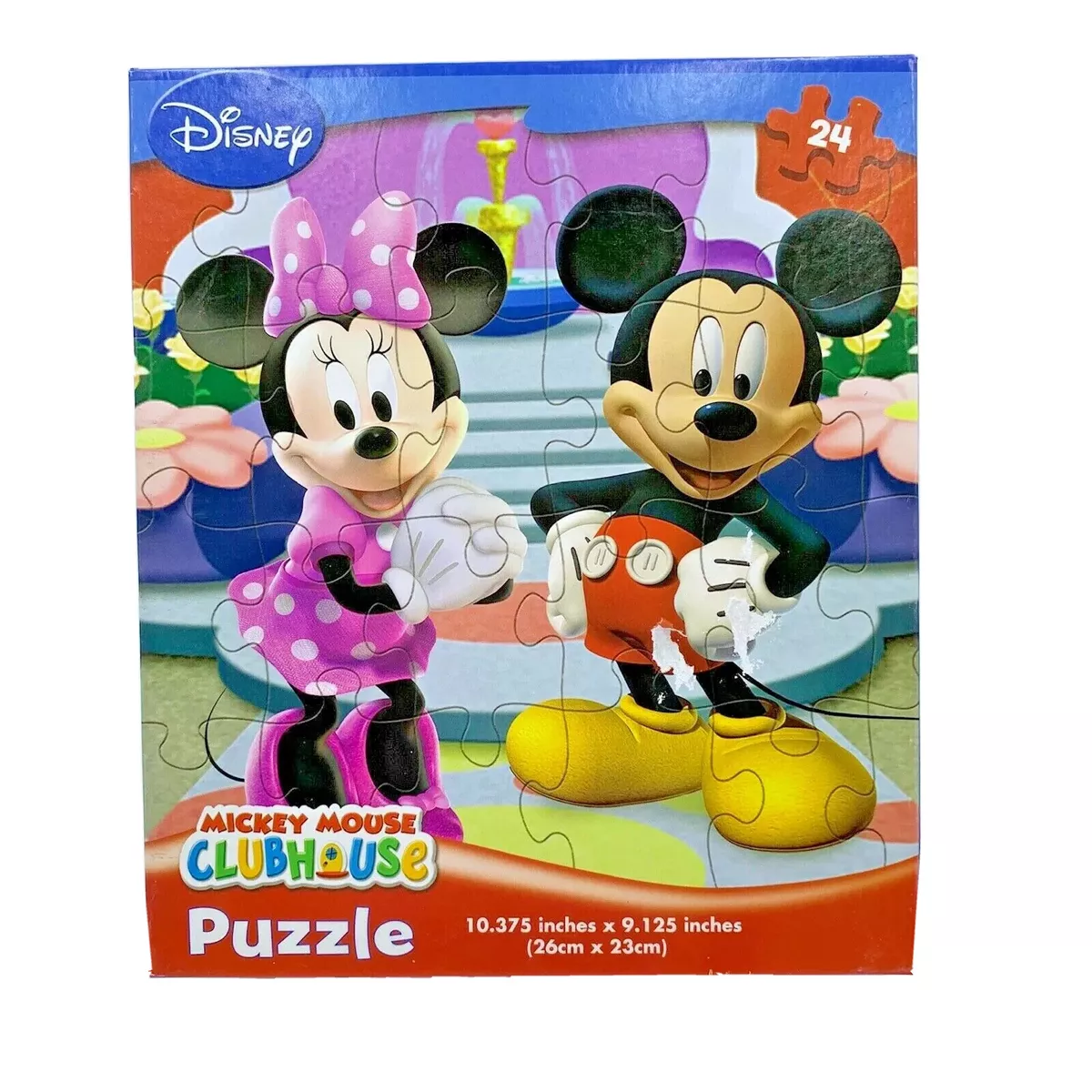 Disney Mickey Mouse Clubhouse 24 piece puzzle new sealed in box damage to box