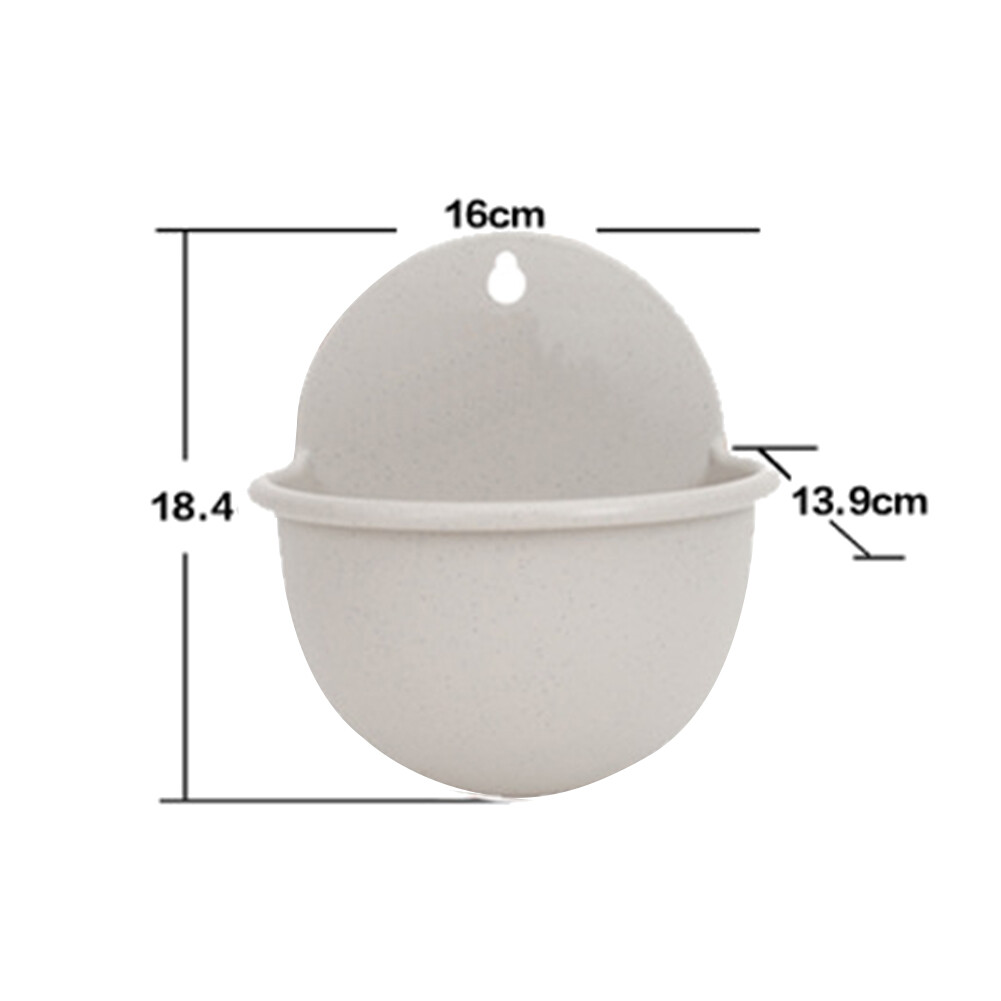 Wall Mount Plant Pot Plastic Flowerpot Basket Planter Home Garden