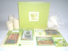 Gold Green Wedding/ Anniversary Scrapbook Album 12 by 12 Ready for 4 by 6 pics