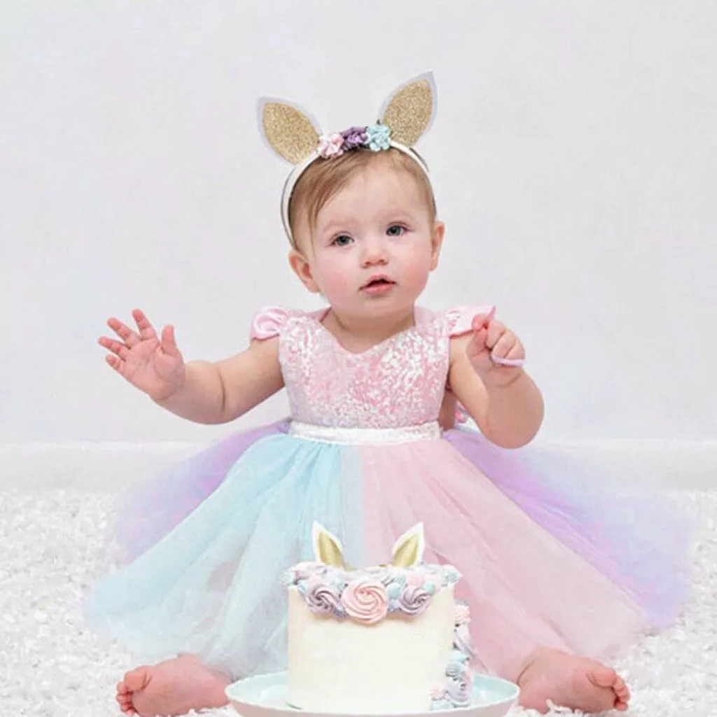 Baby girl cheap party romper
