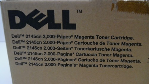Dell 2145cn 2000 Page OEM Magenta Toner Cartridge - Unopened - Picture 4 of 4