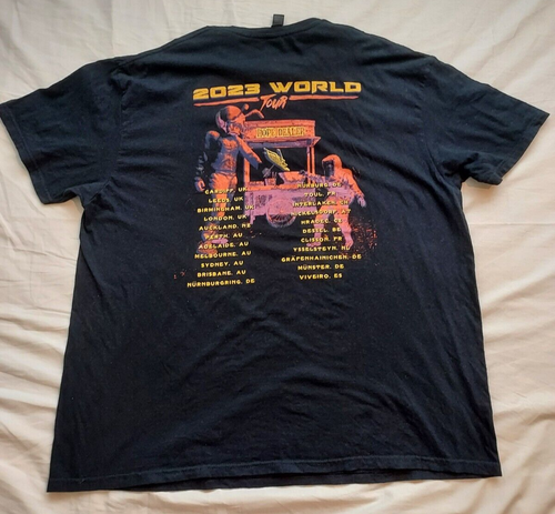 Papa Roach 2023 EGO Trip World Tour Men's 2XL Graphic Print Rock Band T-shirt - Picture 6 of 7