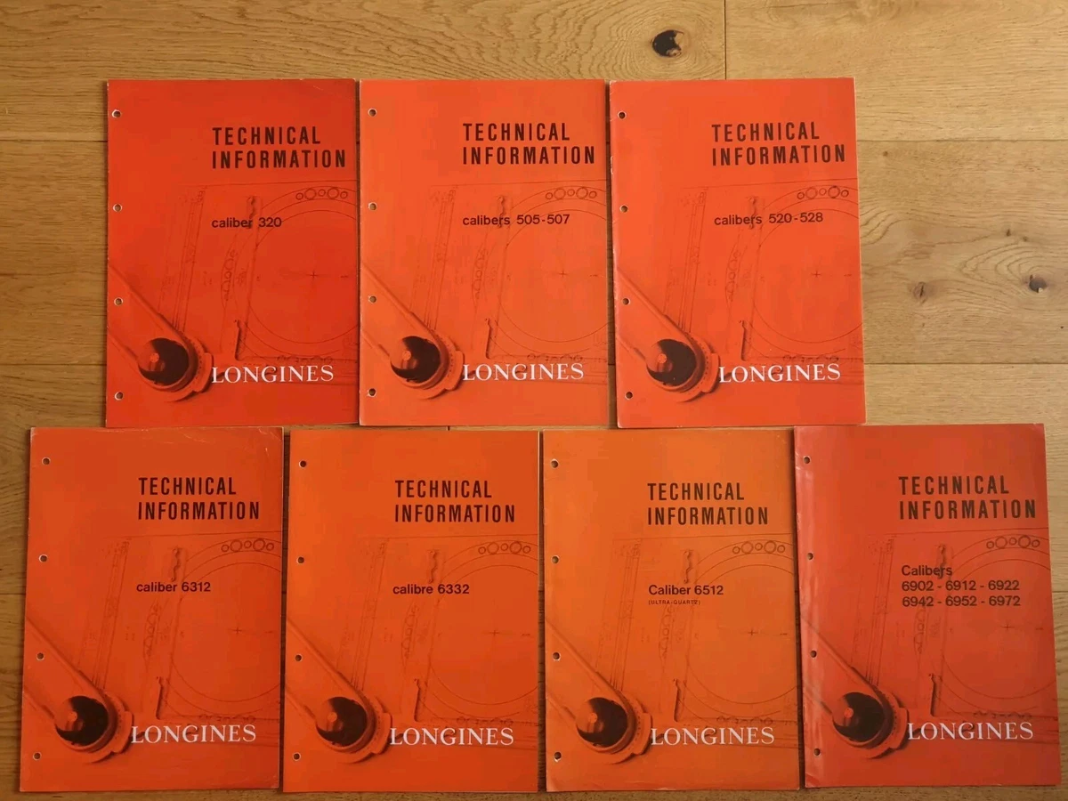 Folletos de información técnica Longines - Ver lista desplegable para calibres