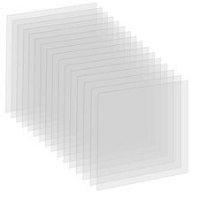 16 Pack 6 Mil Clear Mylar Stencil Sheets 12" x 12" Blank Reusable Plastic Tem...