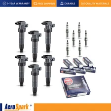 6 Ignition Coil & NGK Iridium Spark Plug for Hyundai Azera 2012-2017 3.3L UF546