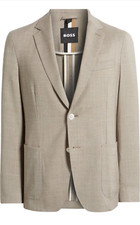 Hugo Boss Men  s Hanry-232 Slim Fit Virgin Wool Sport Coat 545