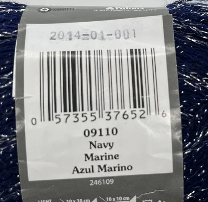 Hilo de lana clásico Patons "Navy Marine" 1 madeja #1681 Foto 3 de 4