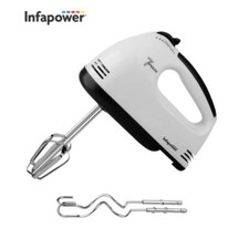 Image of Hand Mixer Electric Whisk – Food Mixer for Baking 7 Speed 2 DOUGH HOOKS 100W