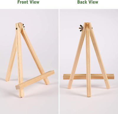 Jekkis 9 Inches Tabletop Easels for Painting Canvas Tall Wood