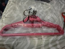 11 Jill Martin Velvet Interlocking Hangers Pink 98393 B70