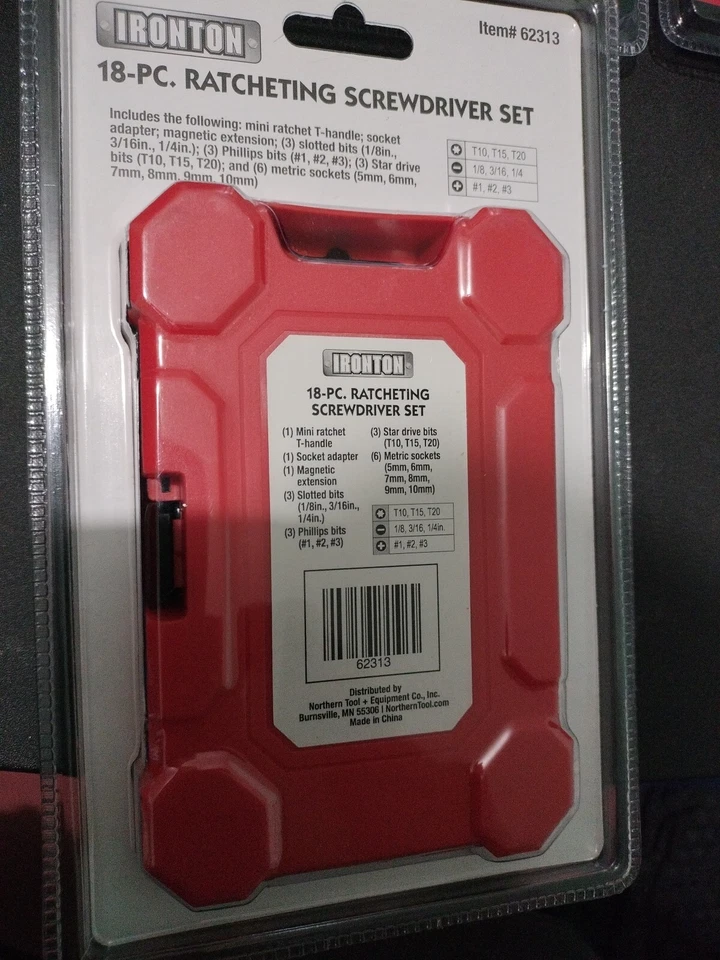 18-pc Ratcheting Screwdriver Set - Image 2 of 2