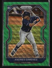 Andres Gimenez 2021 Panini Prizm Prizms Green Wave #120 RC Baseball Card