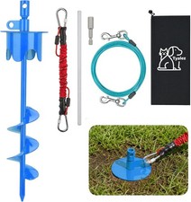Dog Stakes for Outside Heavy Duty Hold up to 350Lbs Large Dogs Tie Out Tether