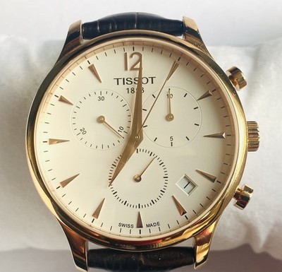 TISSOT Tradition Chrono  Q Herrenchronograph, Roségold, Saphirglas