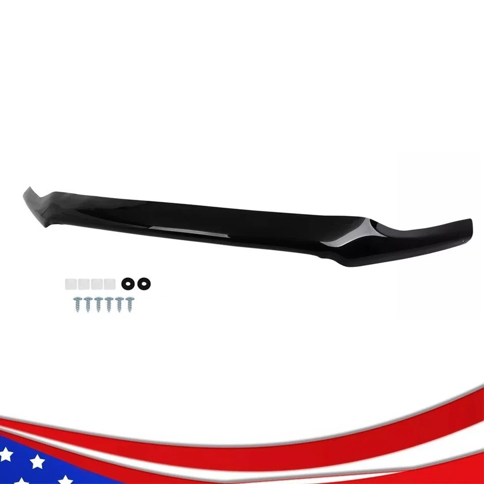 Protetor de insetos perfil baixo capô defletor de pedra preto para Ford F-150 F150 2015-2020 - Imagem 2 de 4