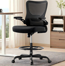 Drafting Chair, Tall Office Chair with 2D Lumbar Support, Standing Desk Chair,Hi