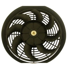 RACING POWER CO-PACKAGED 12In Universal Cooling Fan W/Curved Blades 12V R1012