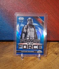 Captain Phasma /99 Blue Power of the Force Star Wars Topps Chrome Smugglers