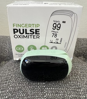NEW Fingertip Pulse Oximeter Blood Oxygen SpO2 Heart Rate Monitor Green