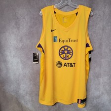 NEW NWT Nike WNBA LA Sparks Chelsea Gray 12 Gold Swingman Jersey Adult 2XL $110