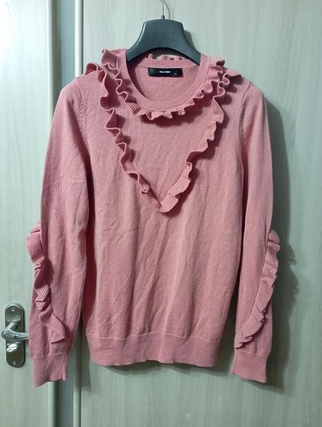 Women Hallhuber Sweater Pink Wool 36 / S / 44