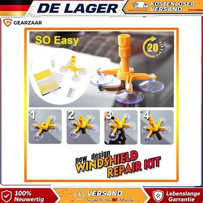 Windshield Repair Kit Quick Fix Car Wind Glass Bullseye Rock Chip Crack Star US
