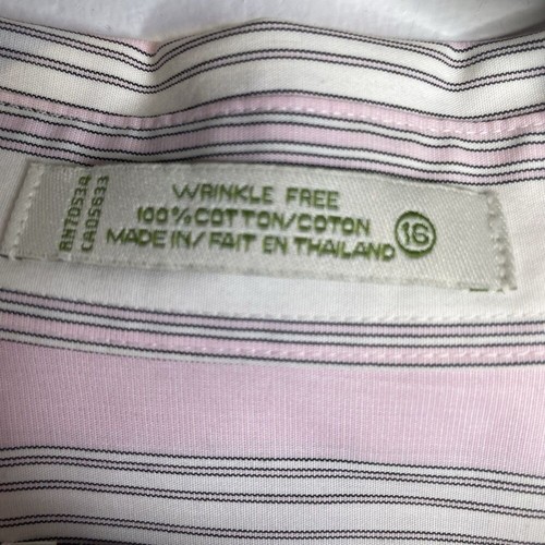 Orvis Button Up Striped Shirt SZ 16 Pink Boho - Picture 11 of 13