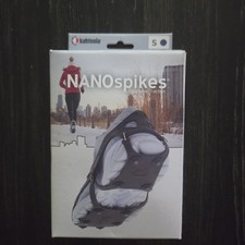 Kahtoola NANOspikes Traction Spikes for Ice, Winter Running Walk Black SMALL