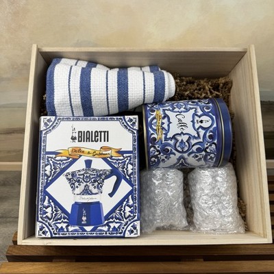 Williams Sonoma Dolce & Gabbana Espresso Gift Crate No Coffee No Syrup Read OB