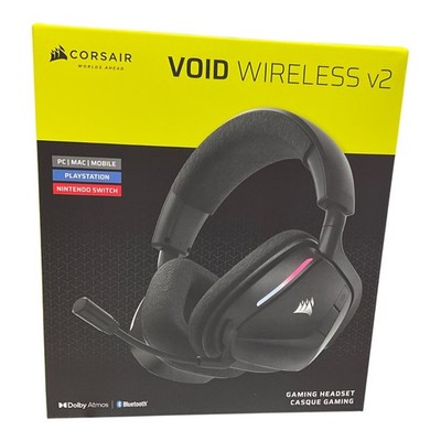Corsair VOID Wireless v2 Gaming Headset Carbon 2.4GHz Bluetooth Dolby Atmos