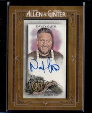 2022 Topps Allen & Ginter Framed Mini Non-Baseball Auto Davey Cuts #MA-DCU Auto