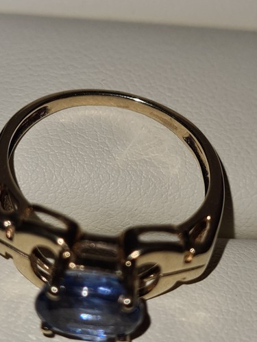 Kyanite And 9ct Yellow Gold Ring In Size N - Picture 4 of 5