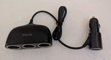 iHome Auto Car Charger 3x 12V CLA Sockets Universal Extender MFi Certified USB