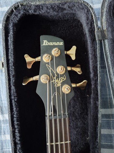 Ibanez K5 KORN Fieldy Signature 5 String Active Bass, Brown - Picture 3 of 7