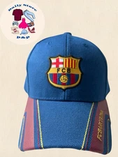 FC Barcelona Soccer Team Hat Adult Unisex One Size Fits All Adjustable Pre-Owned