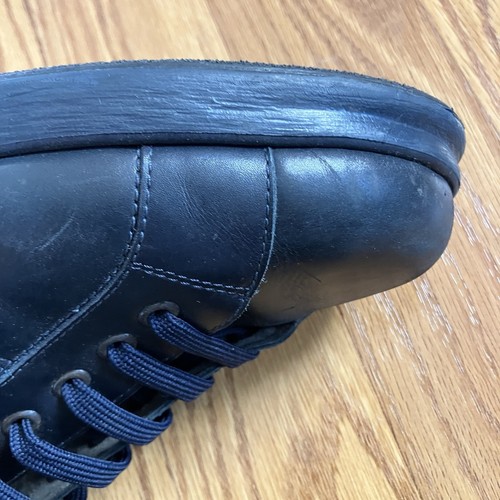 Ferragamo World Para Hombre Talla 10.5 Azul Cuero Tenis Zapatos Hechos en Italia - Imagen 19 de 24