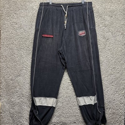 Vintage Y2K Enyce Performance Sys Racing Mens 4XL Pants Black Joggers Track Zip