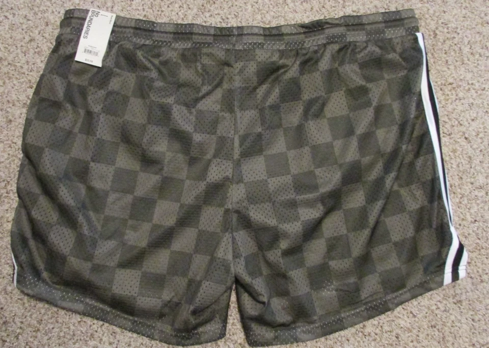 NUEVO Pantalones Cortos Para Hombre 3XL 48-50 Multicolor Verde Elastizados con Corbata Pullon Sin Límites Foto 2 de 4