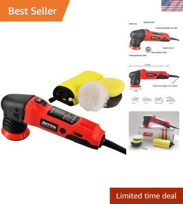 High-Power 3'' Orbital Polisher Kit - Automotive & Motorcycle Detailing Solution