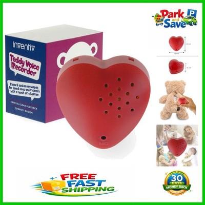 Heart-Shaped 60-Second Voice Recorder for Stuffed Animals - Craft Surprise