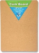 Cork Bulletin Board, 12" X 18"