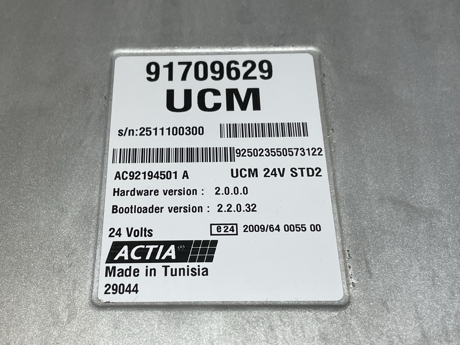 CNH Electronic Control Unit ECU 91709629 (UCM 24V STD2)