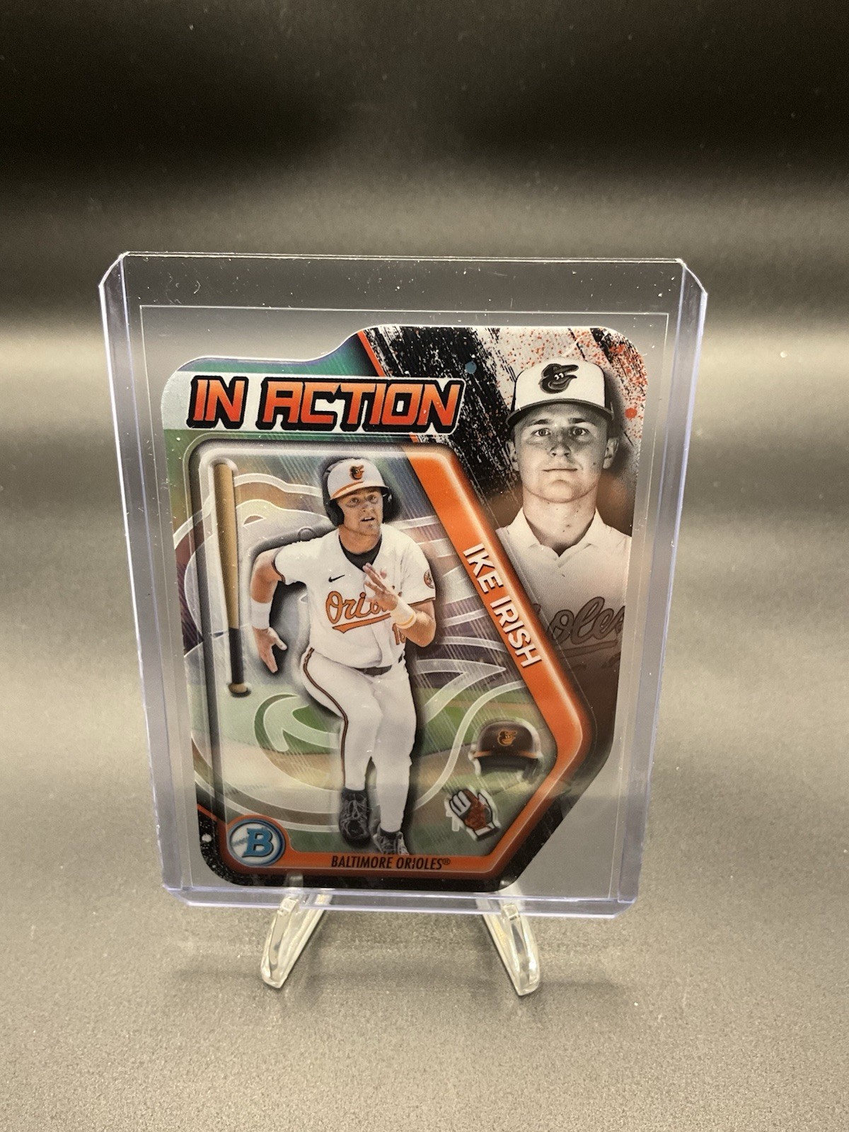 Ike Irish 2025 Bowman Draft 1st In Action Insert Card Orioles #1 Pick #BIA-17