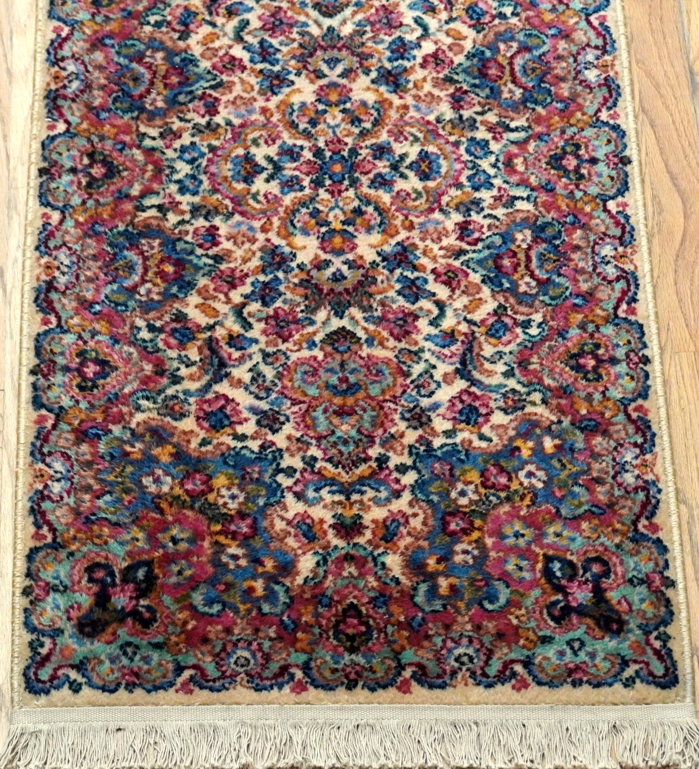 Authentic Original Karastan# 759 Kirman Wool Pile American Runner Rug 2'2" x 9'