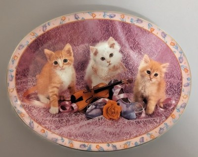 Danbury Mint Prima Ballerinas Kitten Collector Plate 'Purrfect Trio'