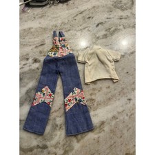 Vintage Barbie overalls and shirt