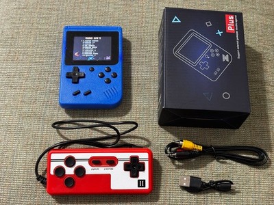 Retro Handheld Gaming Emulator 400 in 1 Classic Blue ''Gameboy'' Style New Console