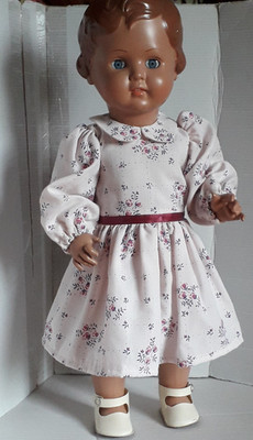Puppenkleidung Größe 46-51  Kleid für Sammler- und Spielpuppen